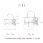 Women Leather Woven Shoulder Bag,Ladies Top Handle Satchel Tote Work Bag