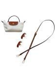 Mini Crossbody Bag | Genuine Leather Trimming | Snap & Zipper Closure | Fashionable | Water resistant | Phone Pouch | Lightweight | Cosmetic Bag | Adjustable Strap Included (Cream)