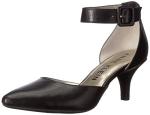 Anne Klein Women's Fabulist Leather Dress Pump, Black, 5 M US