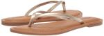 Amazon Essentials Women's Thong Sandal, Gold, 8