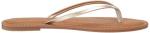 Amazon Essentials Women's Thong Sandal, Gold, 8