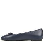 Vionic Women's Klara Ballet Flat, Navy Nappa Leather, 8