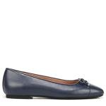Vionic Women's Klara Ballet Flat, Navy Nappa Leather, 8