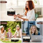 LOVEVOOK Insulated Lunch Bag for Women,Adult Lunch Box for Women,Leakproof Cooler Bag for Office Picnic Hiking Beach,Lunch Tote Bag with Adjustable Shoulder Strap