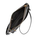 Fossil Women's Fiona Leather Large Crossbody Purse Handbag, Black (Model: ZB7267001)
