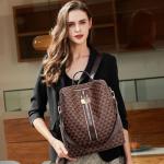 Makes Backpack Purse for Women PU Leather Travel Satchel Handbag Convertible Design Bag with Purse 2 Piece