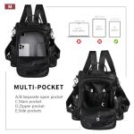 Stylish Black Waterproof Anti-Theft Backpack Purse