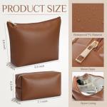 Kigeli 2-Piece Waterproof PU Leather Makeup Bag Set