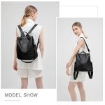 Stylish Black Waterproof Anti-Theft Backpack Purse