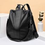 Stylish Black Waterproof Anti-Theft Backpack Purse