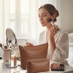 Kigeli 2-Piece Waterproof PU Leather Makeup Bag Set