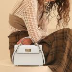 White Leather Crossbody & Mini Shoulder Bag