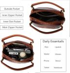 Yamiaoed Crocodile Style Tote Bag with Strap