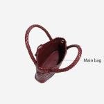 Waiyqju Mini Woven Vegan Leather Handbag