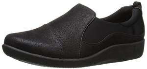 Clarks Women's Sillian Paz Black Slip On Loafer