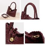 Waiyqju Mini Woven Vegan Leather Handbag