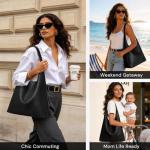 Stylish Black Vegan Leather Hobo Bag for Women