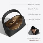 Stylish Black Vegan Leather Hobo Bag for Women