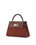 JW PEI Elise Mocha Brown Top Handle Bag