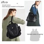 Chic Black PU Leather Women's Backpack