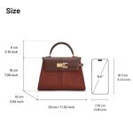 JW PEI Elise Mocha Brown Top Handle Bag