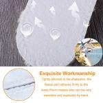 Mayou Women's Blue Rhinestone Flat Sandals