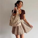 Dasein Beige Vegan Leather Rhinestone Hobo Bag