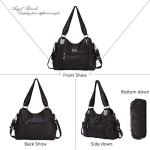 Angel Barcelo Black Leather Hobo Bag for Women