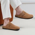 Tmaza Women's Suede Clogs with Arch Support