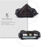 Angel Barcelo Black Leather Hobo Bag for Women