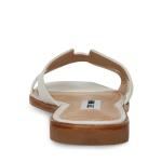 Steve Madden Hadyn White Leather Sandals, UK 5.5