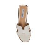 Steve Madden Hadyn White Leather Sandals, UK 5.5
