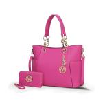 MKF Collection Bonita Fuschia Tote Bag Set