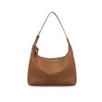 Befen Lightweight Brown Leather Slouchy Hobo Bag