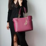 MKF Collection Bonita Fuschia Tote Bag Set