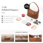 Befen Lightweight Brown Leather Slouchy Hobo Bag