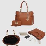 MKF Collection Bonita Fuschia Tote Bag Set