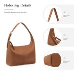 Befen Lightweight Brown Leather Slouchy Hobo Bag