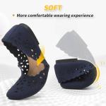 Navy Mesh Ballet Flats with Flower Eyelets