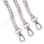 Luxury Silver Flat Chain Strap Set for Bags