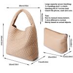 Queenoris Vegan Leather Summer Hobo Bag for Women