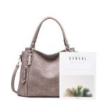 Chic Khaki PU Leather Women’s Tote Bag
