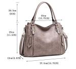 Chic Khaki PU Leather Women’s Tote Bag