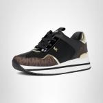 Michael Kors Raina Trainer - Black/Brown, Size 7