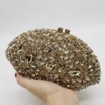 Elegant Flower Rhinestone Clutch for Special Occasions