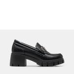 Chic Black Platform Loafers for Women