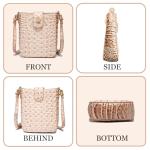 Crocodile Embossed Small Luxury Crossbody Bag