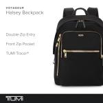 TUMI Voyageur Halsey Backpack in Black & Gold