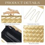 Chic Woven Evening Clutch Purse for Women