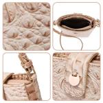 Crocodile Embossed Small Luxury Crossbody Bag